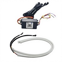 Bande Lumineuse LED DAO pour Voiture DRL RGBW à Couleurs Dynamiques Séquentielles, Clignotant Jaune et Contrôle via Application Téléphone Bluetooth