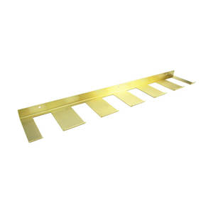 Qiansi-Soporte de latón cepillado WS0003 para copa de vino, soporte de estilo conciso para colgar al <span class=keywords><strong>revés</strong></span>, estante de conexión - Product Image 3