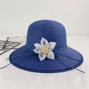 Wholesale Lace Flower <b>Straw</b> <b>Hat</b> Women's Large Brim Beach Seaside <b>Hat</b> Sun <b>Hat</b> in Stock - Product Image 4