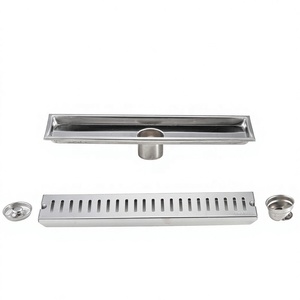 Ralo de Chuveiro Linear Moderno para Hotel, Retangular, com Coletor de Cabelos, Pés Ajustáveis, Anticorrosão, Ecológico, para Banheiro - Product Image 4