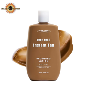 Accélérateur de <span class=keywords><strong>bronzage</strong></span> solaire biologique végétalien Browning personnalisé pour une utilisation sur le corps foncé Lotion de <span class=keywords><strong>bronzage</strong></span> avec bronzant Lotion auto-bronzante instantanée - Product Image 1