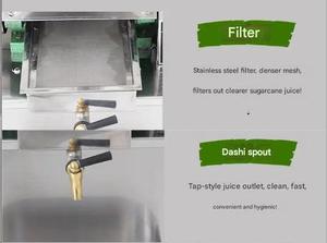 Estrattore di Succo di Canna da Zucchero Elettrico Commerciale Automatico, Capacità 300kg/h, 220V, Nuova Condizione - Product Image 3