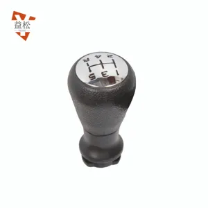 Quality Auto Parts Car Accessories Gear Shift Knob Leather Black 5 Speed Universal For Peugeot 408/206 OEM 2403 CV Peugeot 206