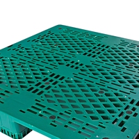Palette en plastique vierge HDPE, écologique, à 4 voies, simple face, industrielle, empilable, économique, pour stockage en entrepôt, compatible chariot élévateur
