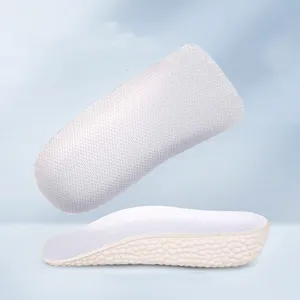 EVA lengkungan dukungan setengah Insole Planter Fasciitis Orthotic sepatu Insert bernapas Mesh meningkat Insole untuk kaki datar