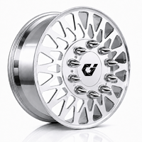Jantes forgées personnalisées GVICHN, jantes doubles tout-terrain, jantes en alliage d'aluminium forgé 6061T6, polies pour Dodge, pour Silverado