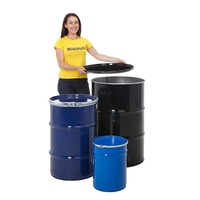 Vente directe d'usine, fût en acier durable, étanche, à tête ouverte, en acier au carbone, 25 litres