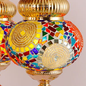 Lámpara de Araña de Mosaico Hecha a Mano de Estilo Turco y Bohemio de Zhelanpu para Decoración de Hoteles, Salas de Estar y Villas - Product Image 5