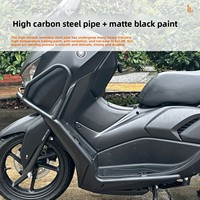 Haojin Sy06 Kit de Modification à guichet unique en acier à haute teneur en carbone pare-chocs barre d'échappement et porte-queue arrière noir mat accessoires de moto