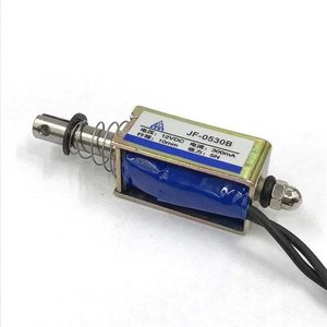 Solénoïde micro DC JF-0530B 12VDC, course de 10 mm, type push-pull, électrovanne avec ressort - Product Image 6