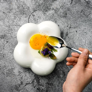 Piatti occidentali ristorante hotel fiore piatti in ceramica cibo a forma speciale piatti freddi creativi per la <span class=keywords><strong>gastronomia</strong></span> molecolare - Product Image 1