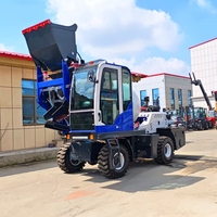 Camion malaxeur à béton autochargeur avec système d'alimentation automatique pour les projets de construction routière et de génie civil