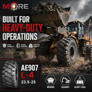 Pneu OTR robuste 23.5-25, motif L4, 40PR, pour engins de terrassement, mines, carrières et opérations de fonderie de scories d'acier - Product Image 1