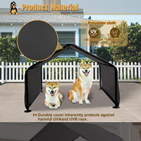 Niches surélevées robustes en fer et tentes imperméables pour chiens et chats – Idéales pour salon et utilisation intérieure/extérieure