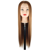 Cabeza de Maniquí para Prácticas de Peluquería, con Cabello Humano Brasileño de Buena Calidad, Atado a Mano, para Entrenamiento de Corte