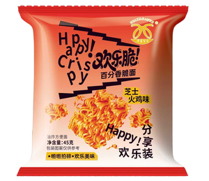 <span class=keywords><strong>Nouilles</strong></span> croustillantes au fromage et au goût de dinde, à base de farine de blé, pour un repas rapide et décontracté au bureau ou en loisirs - Product Image 1