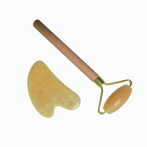 เครื่องนวดหน้ายกกระชับ หยกเหลือง กัวซาสำหรับใบหน้า - Product Image 3