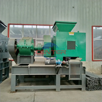 1000 Tipe Output 35-40T/Jam Twinroller Hidrolik Kubik Debu Batubara Hookah Briket Membuat Mesin Shisha Arang Mesin Press