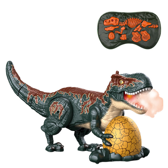 Customized Dinosaur Remote Control Toy Electric Lights&Sound Simulated Walking Spray Dinosaur Toy for Children