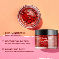 Masque Visage Anti-Âge Éclaircissant Hydratant aux Fruits, Soin de la Peau Coréen, Cosmétique Bio, Gelée Faciale