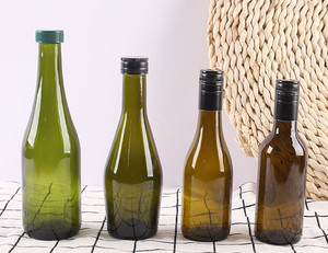 <span class=keywords><strong>Mini</strong></span> <span class=keywords><strong>187ml</strong></span> rõ ràng màu xanh lá cây Thủy Tinh chai rượu vang nhỏ rỗng vít đầu cho Tequila moq 100 cái - Product Image 1