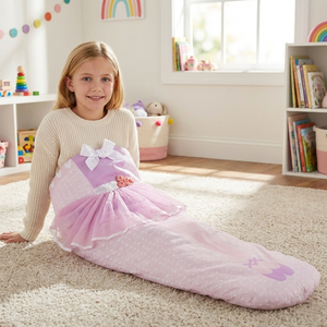 Couverture portable en tissu imprimé style princesse rose pour fille, idéale pour un cadeau d'anniversaire ou de fêtes, disponible en gros (OEM/ODM) - Product Image 4