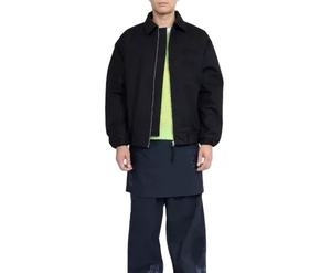 Haute qualité personnalisé formel broderie avant mode surdimensionné couverture doublé fermeture éclair coton corvée Vintage travail vestes pour hommes - Product Image 4