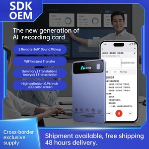 Nuovo Registratore Vocale AI Smart Dictaphone MINI con 5 Microfoni per la Trascrizione di Testi e Riassunti, Compatibile con ChatGPT-5, 152 Lingue, Dispositivo Vocale OEM - Product Image 2