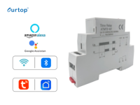 Relais temporisé modulaire à temporisation programmable, de 0,1 seconde à 10 jours, relais de minuterie industriel avec indicateur LED