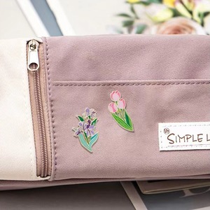 Épingles en émail en gros, tournesols et <span class=keywords><strong>iris</strong></span>, bouquet personnalisé, épingles pour sac, vêtements, revers, badge, bijoux végétaux, cadeau pour amoureuse, petite amie - Product Image 3