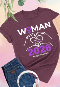 T-shirt da donna 2026 a maniche corte girocollo in cotone con stampa grafica, casual, primavera estate, per la consapevolezza dell'uguaglianza - Product Image 3