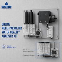 Kit d'analyseur de la qualité de l'eau en ligne, analyseur de turbidité et de qualité de l'eau en ligne stable pour la surveillance de l'eau du robinet et de l'eau purifiée