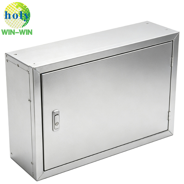 OEM Custom Stainless Steel Electrical Enclosure IP Rated Wall Mounted Lockable Wiring Distribution Control Box