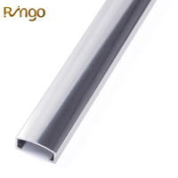 Profilé en U en alliage d'aluminium de 10 mm de haute qualité au design moderne, accessoires de finition pour carrelage métallique pour la décoration murale et de sol des bâtiments