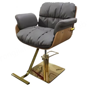 Grande usine beauté bonne qualité Salon de manucure Spa luxe or confortable nouveau style chaise de barbier - Product Image 1