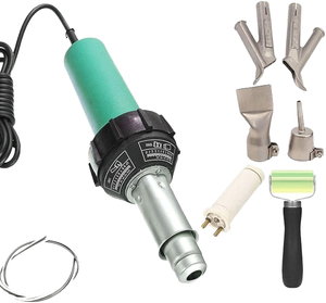 Pistolet de soudage à air chaud 1600W pour plastique, torche de réparation <span class=keywords><strong>PVC</strong></span>, outil de chauffage avec buses pour acrylique, PE, PP - Product Image 1