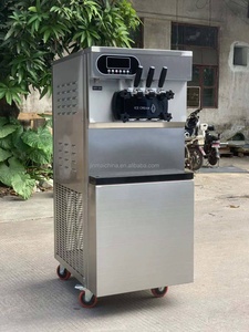 3 hương vị tự động thương mại mềm phục vụ máy làm kem 25L/h chuyên nghiệp <span class=keywords><strong>Ice</strong></span> <span class=keywords><strong>Cream</strong></span> cửa hàng Máy làm kem - Product Image 5