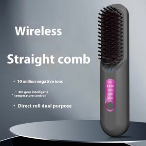 Lisseur de cheveux électrique à 4 niveaux de température 2025, brosse lissante pour cheveux, lisseur de cheveux portable - Product Image 5