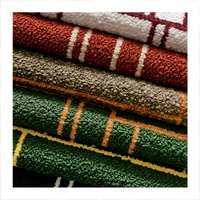 Tissu d'ameublement jacquard épais 100 % polyester, teint en fil, écologique et respirant, pour canapés et oreillers, textiles de maison