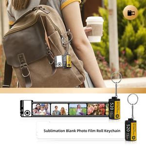 <span class=keywords><strong>Porte</strong></span>-clés en plastique PET vierge pour sublimation Prosub, film souvenir double face, rouleau de film <span class=keywords><strong>photo</strong></span> personnalisé, cadeaux souvenirs - Product Image 5