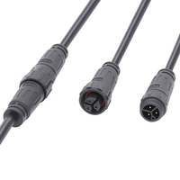 Conector de Cable de Plástico Macho-Hembra Impermeable AOHUA M16 de 3 Pines IP68