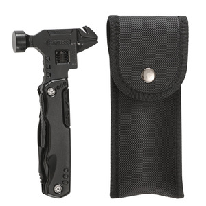 Alicates plegables multiusos para exteriores, combinación de llave ajustable negra, alicates multifuncionales EDC para coche - Product Image 2