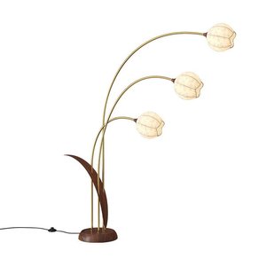 Bài Hát-phong cách thẩm mỹ nghệ thuật sắt sàn E27 Tulip thiết kế sang trọng cao cấp thủy tinh cho khách sạn phòng khách trang trí nội thất cổ <span class=keywords><strong>Internet</strong></span> - Product Image 4