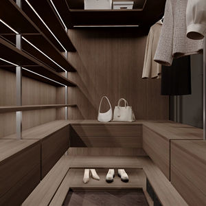 YK dễ dàng lắp ráp tủ quần áo bằng nhôm gấp gọn <span class=keywords><strong>8</strong></span> cửa trượt bàn trang điểm phòng ngủ bằng gỗ gương cho nhà xưởng - Product Image 1