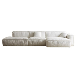 Wabi-sabi xuống sofa linen vải có thể được hoàn toàn tháo rời và rửa sạch Nordic lười biếng Kem mô-đun kết hợp góc sofa - Product Image 6