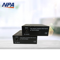 Convertidor de Medios de Fibra Óptica ANPA AP-3201AB 10/100Mbps, Par A+B, Monomodo SC RJ45, QoS, Apilable, 25KM, Red CCTV, OEM ODM
