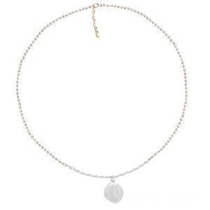 Collar de Perlas Naturales Barrocas Wenchi 2022 para Diseño Facial, Cadena para Clavícula, Estilo Minimalista para Mujer, Tentación, Influencer de Instagram, Modelo - Product Image 5