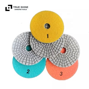 Top Quality 100mm New Formula White Resin <strong>3</strong> Step Pads Diamond Flexible Polishing Pads for All Stones and Quartz ,abrasive Tools - Product Image 6