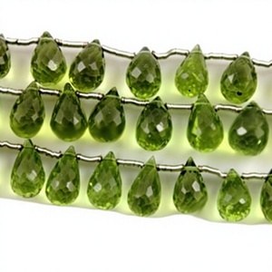 Peridoto Verde de Primera Calidad, Corte en Forma de Lágrima, Gema Suelta Facetada, Semipreciosa, Personalizada, Todos los Tamaños, Certificada por Terceros, para Fabricación de Colgantes - Product Image 2