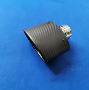 Punta de escape ovalada de fibra de carbono estilo AK de 150mm, estilo agresivo negro mate, ajuste Universal para SUV, camión todoterreno - Product Image 1